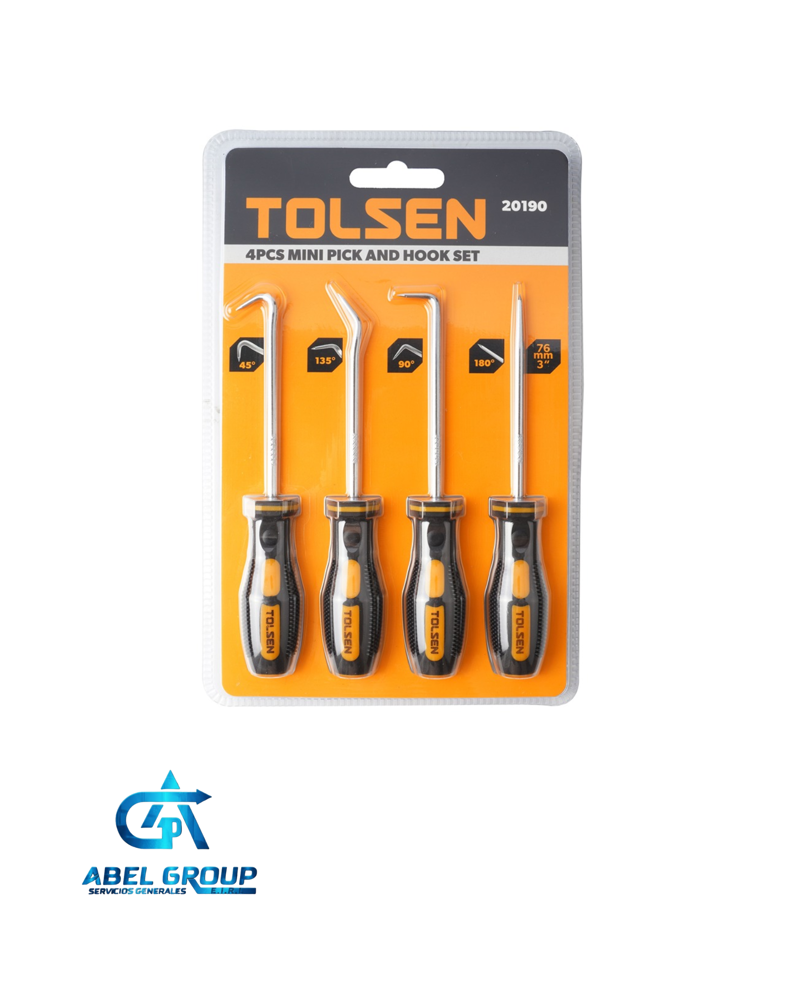 Tolsen,4pcs mini pick and hook set