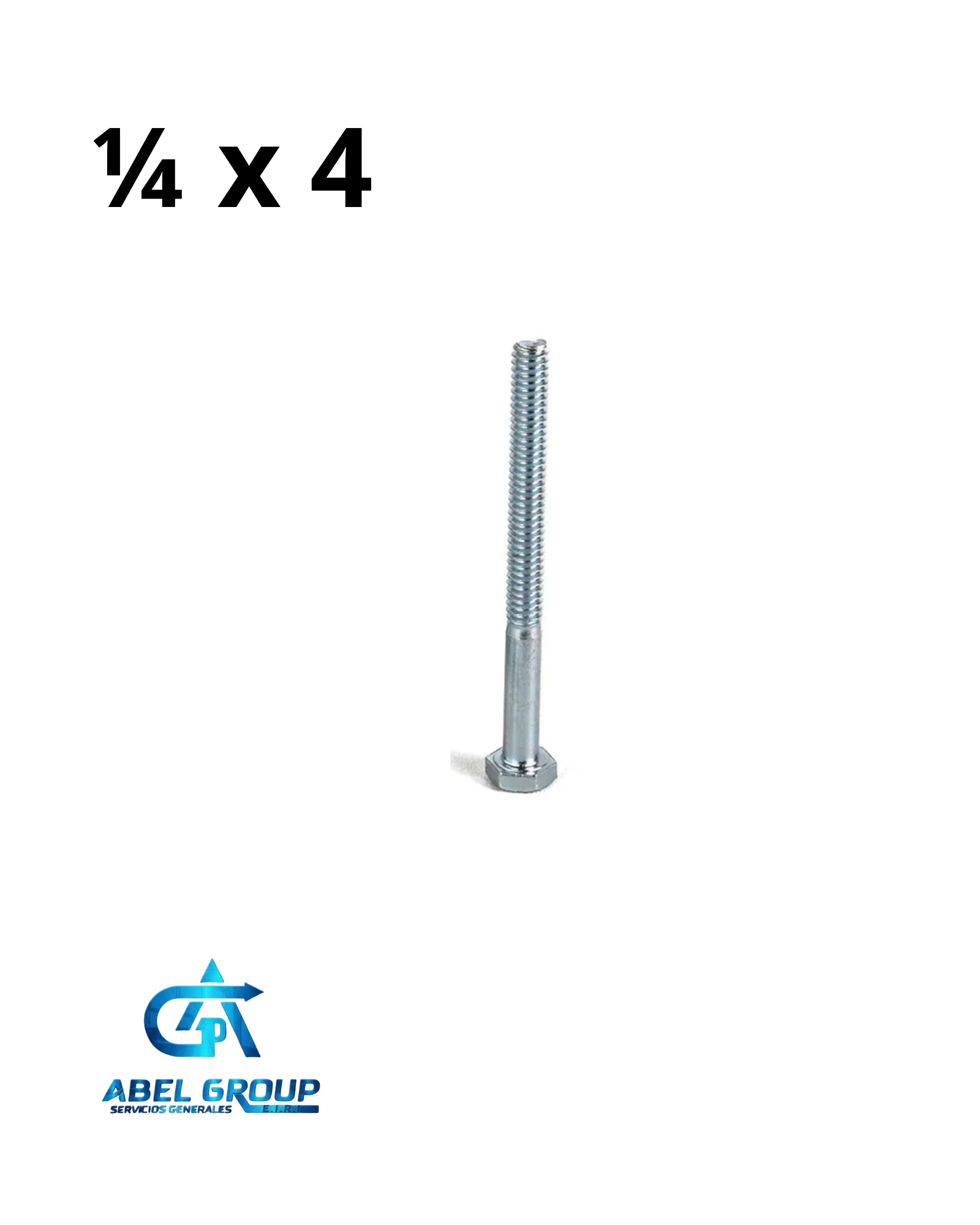 Perno 1/4" x 4"