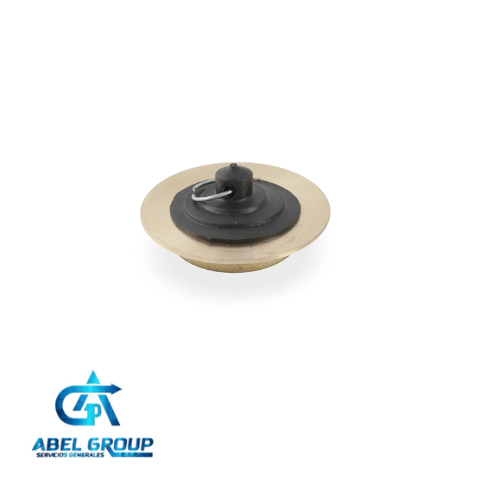 Tapa de lavadero 2" bronce c/jebe
