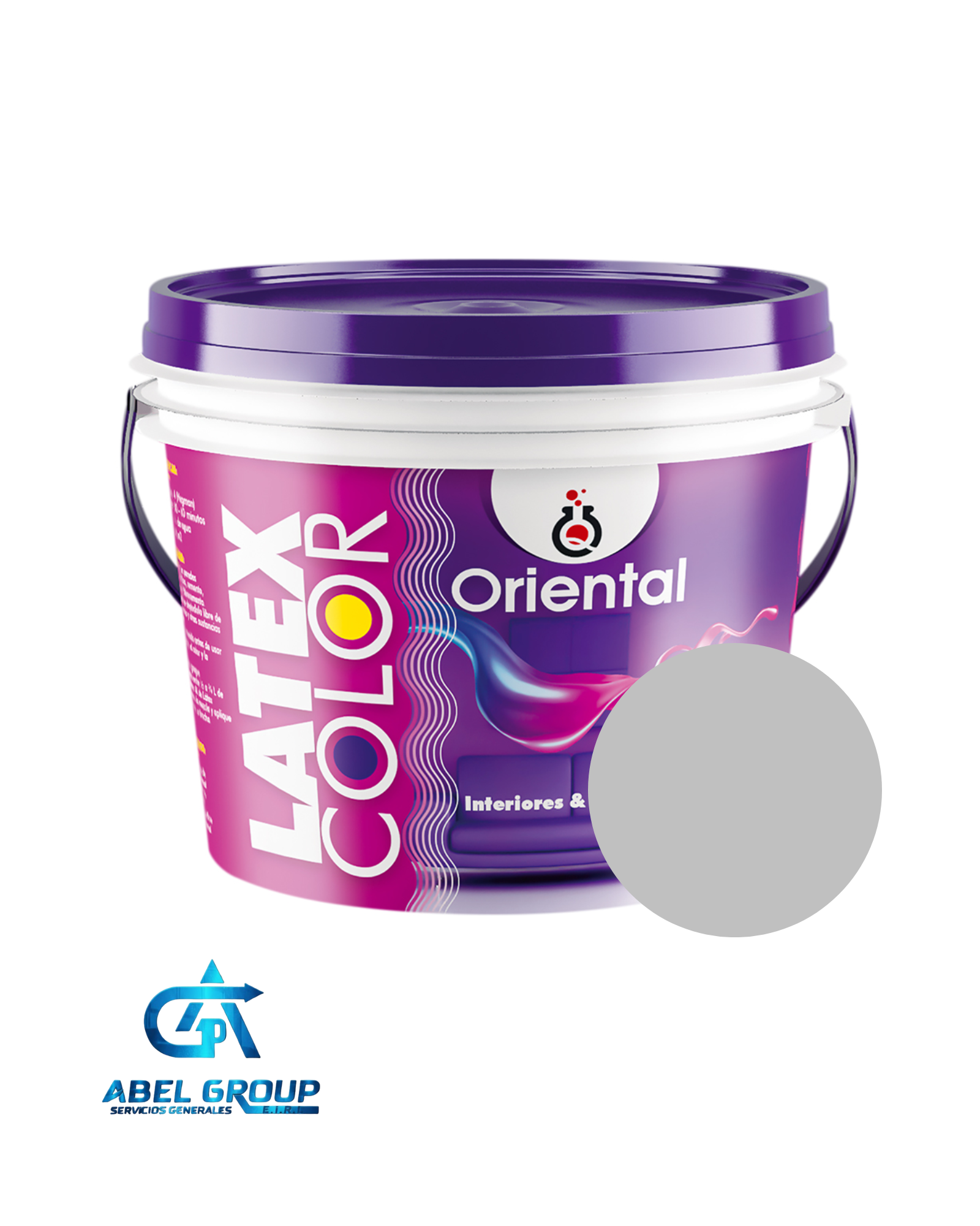 LATEX COLOR GRIS PLATA - ORIENTAL