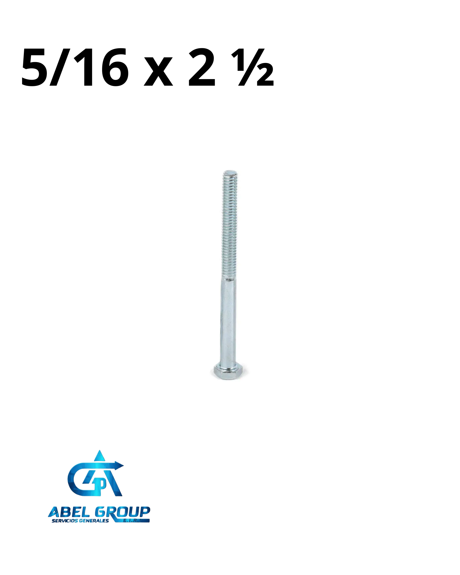 Perno 5/16" x 2 1/2"