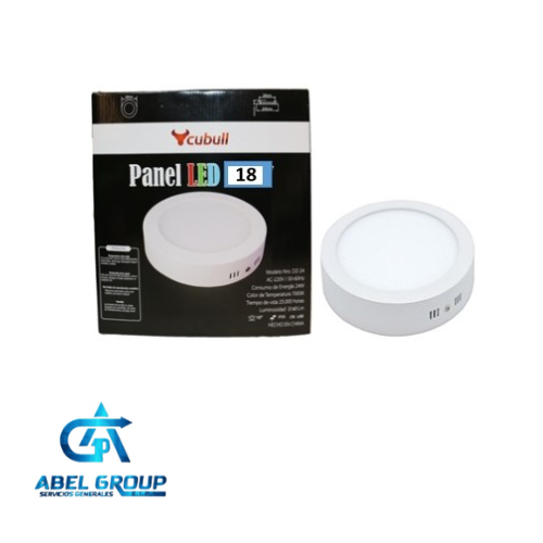 Panel redondo 18W