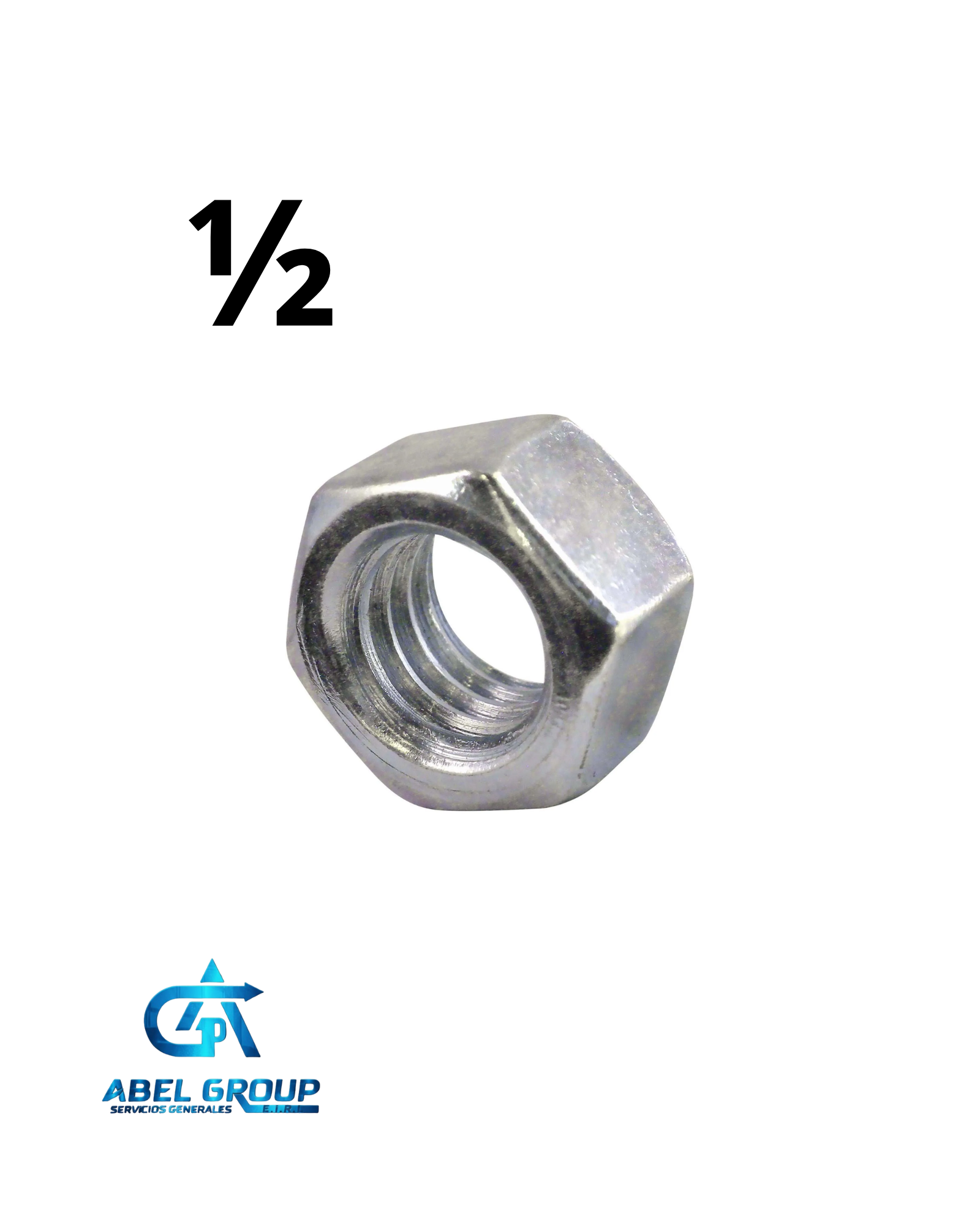 Tuerca 1/2" zincada