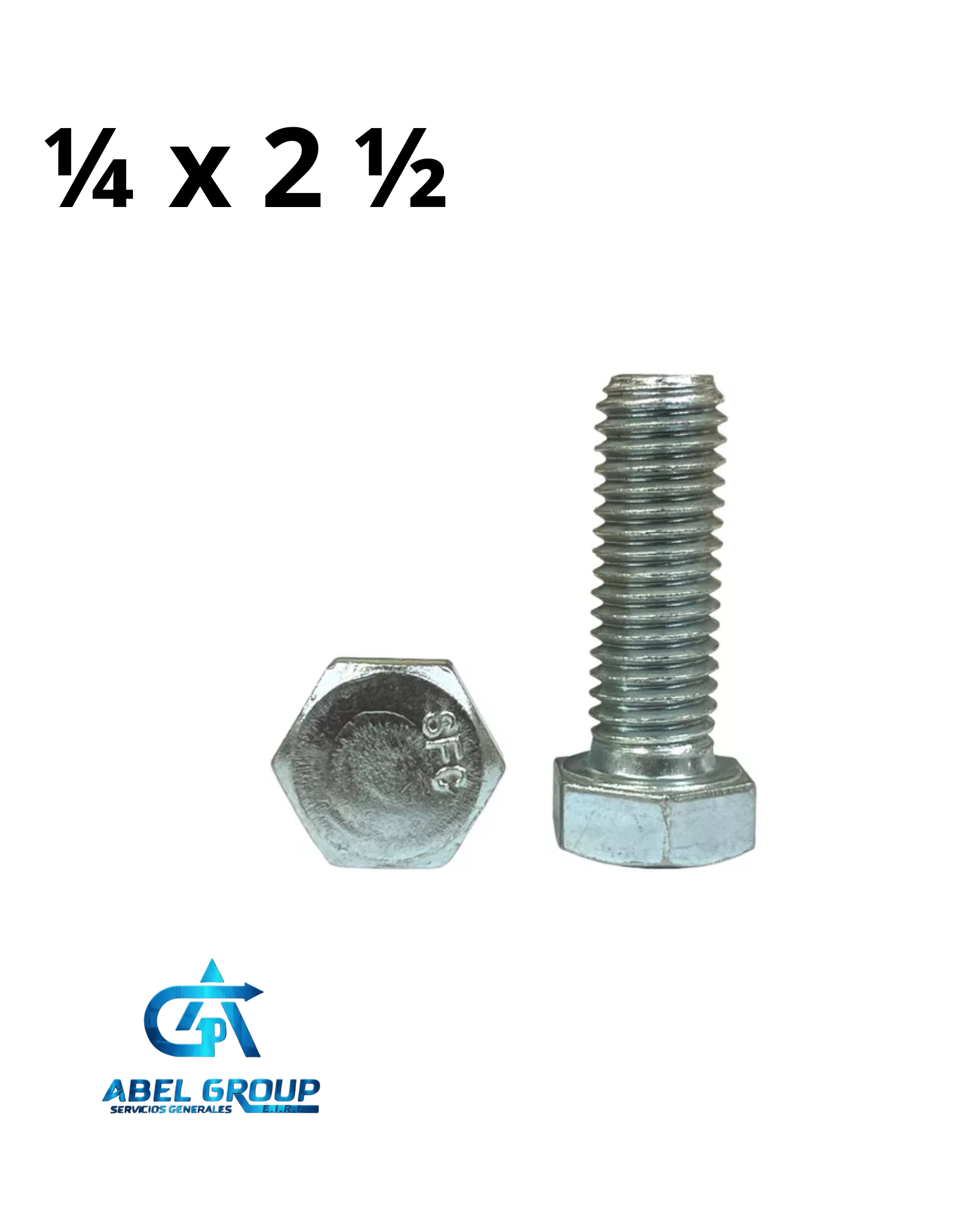 Perno 1/4" x 2 1/2"