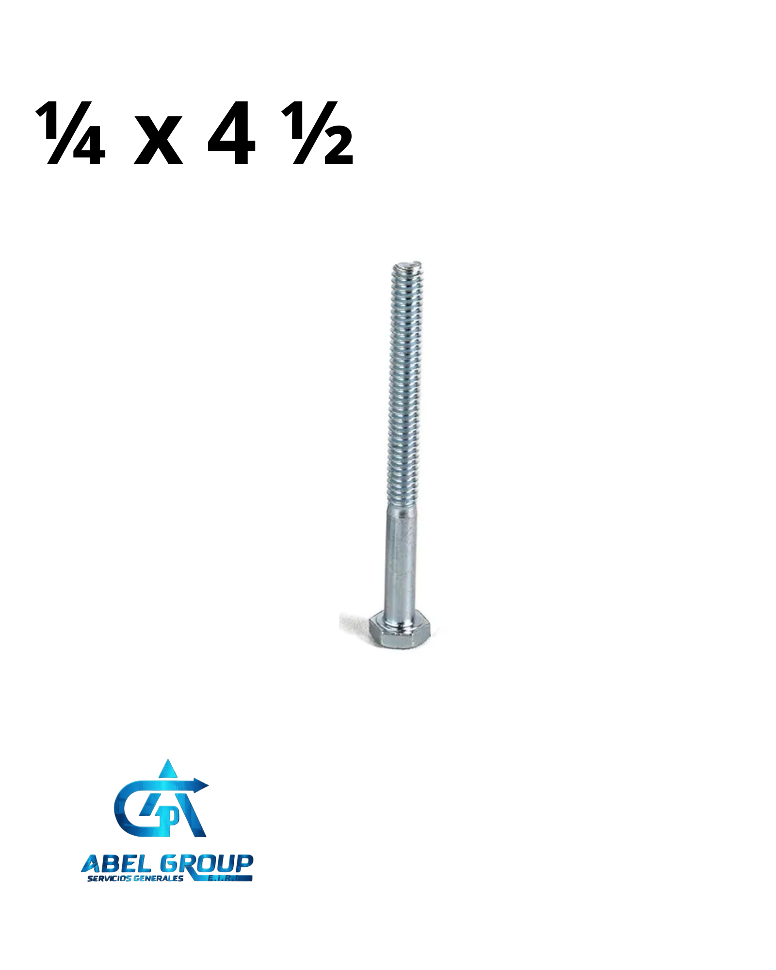 Perno 1/4" x 4 1/2"