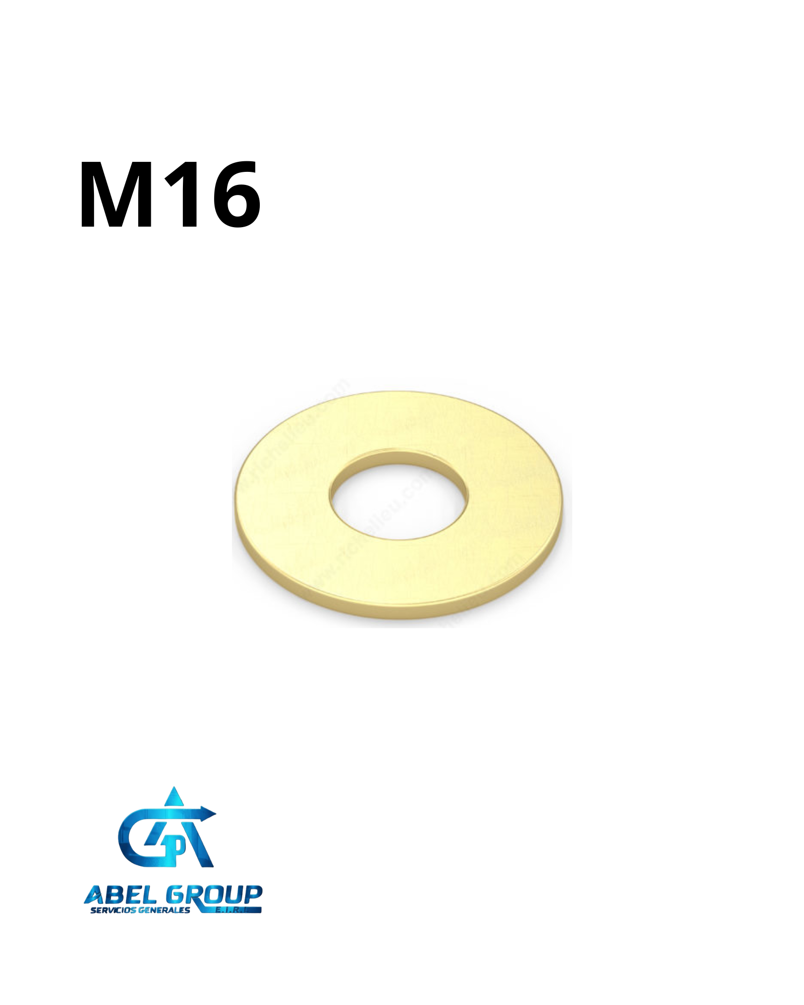 Arandela milimétrica M16