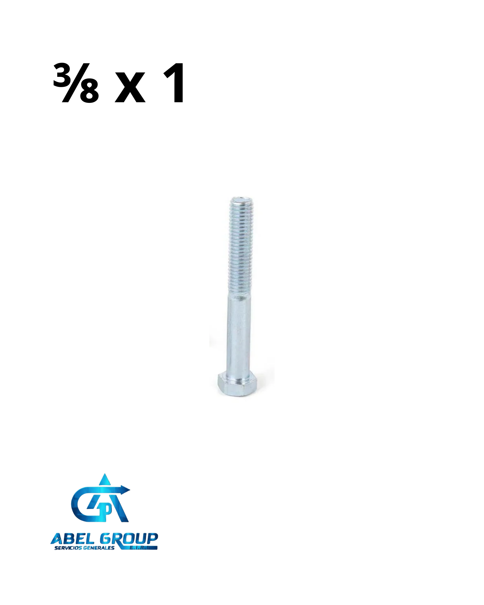 Perno 3/8" x 1"