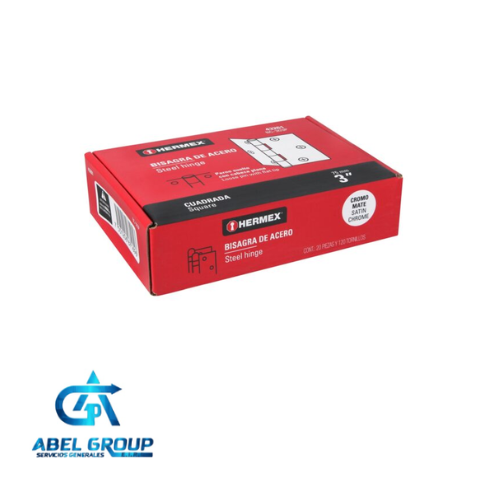 Bisagra 3" cromo mate