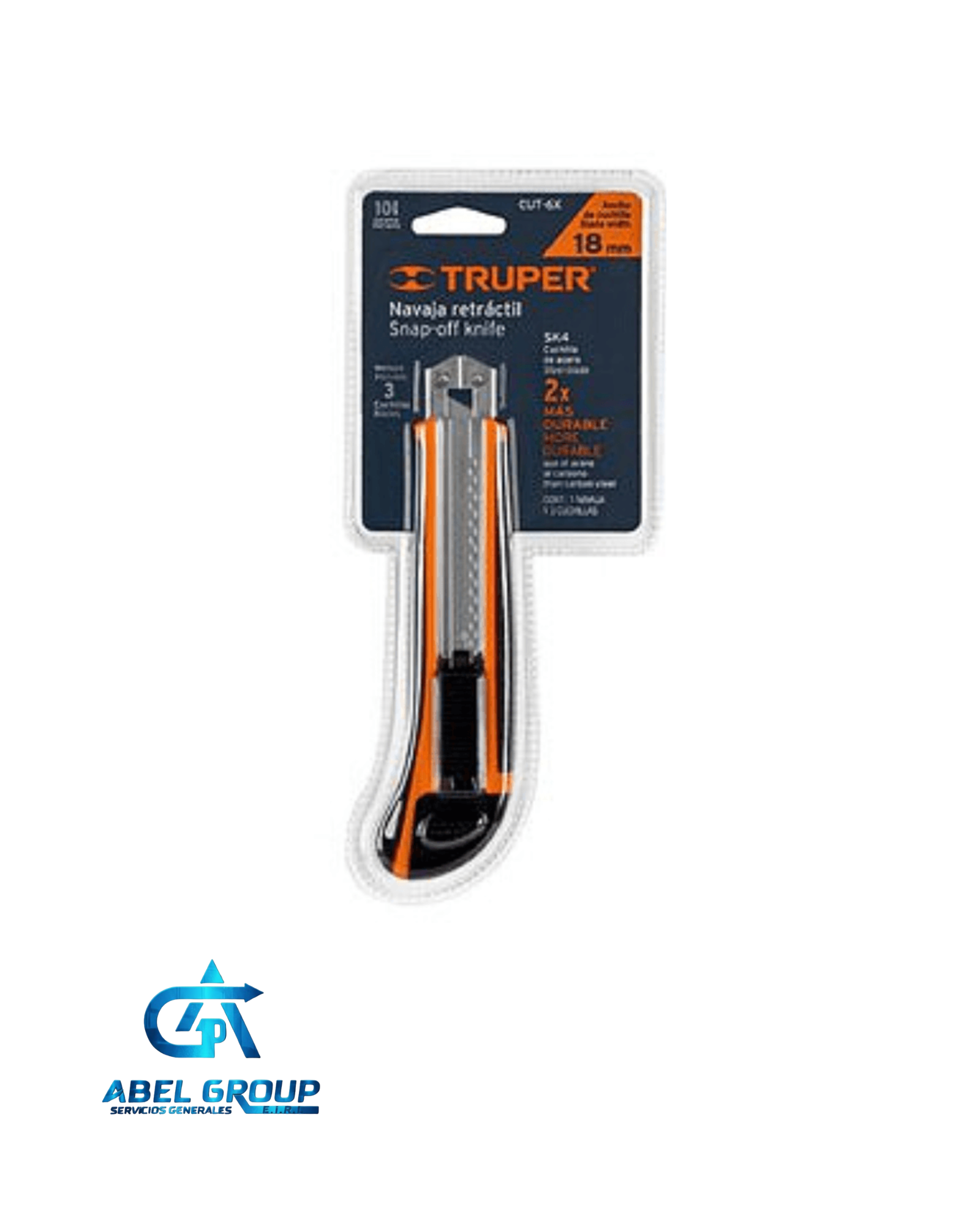 Cutter truper C/3 cuchillas adicionales