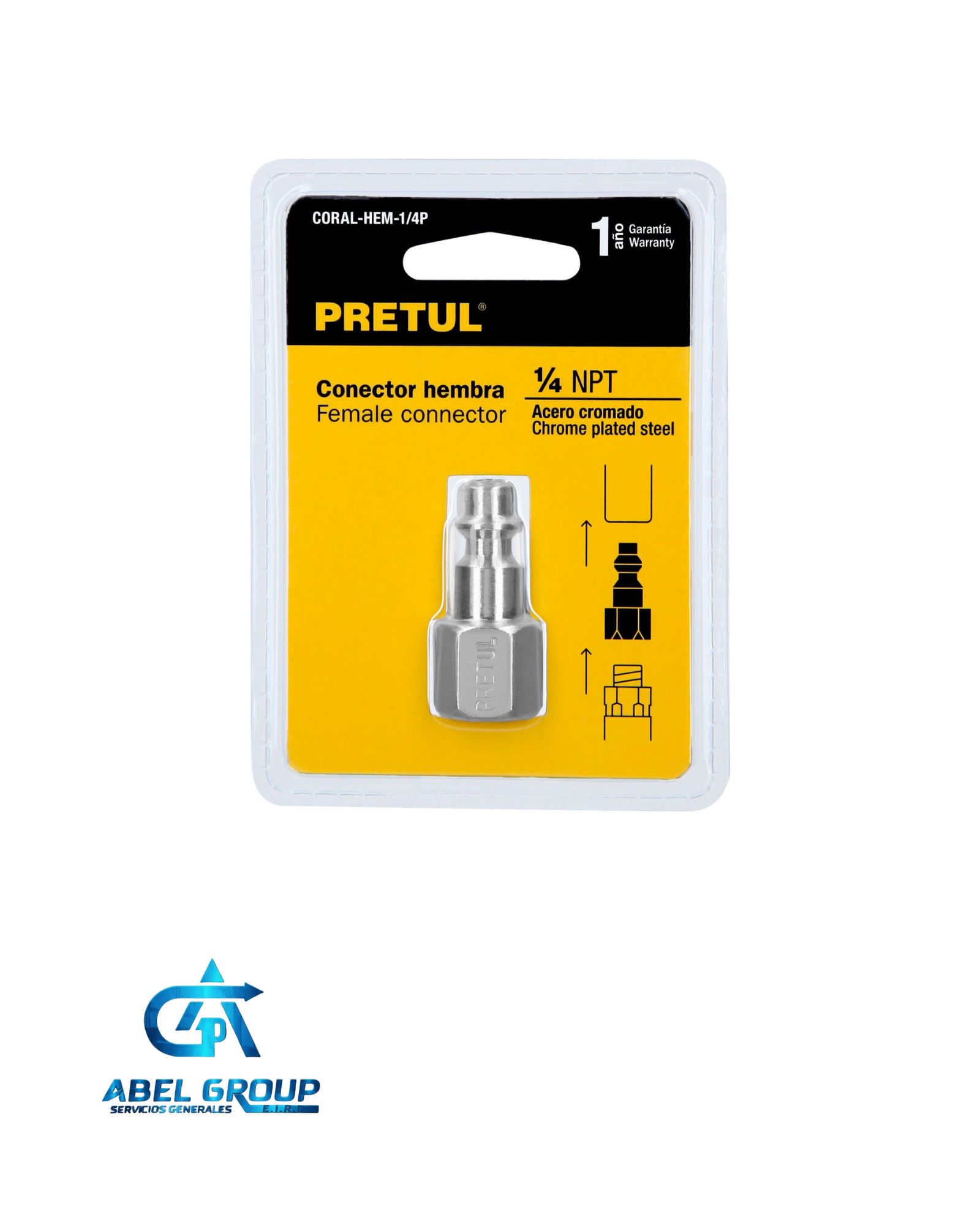 Conector rápido de 1/4" hembra - Pretul