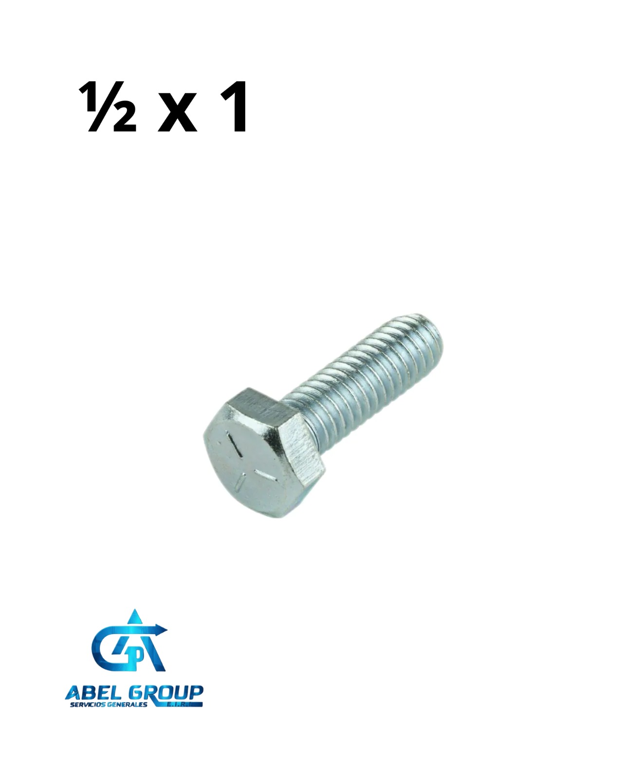 Perno 1/2" x 1"