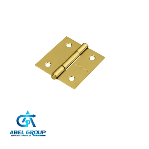 Bisagra 2" capuchina acero latonado