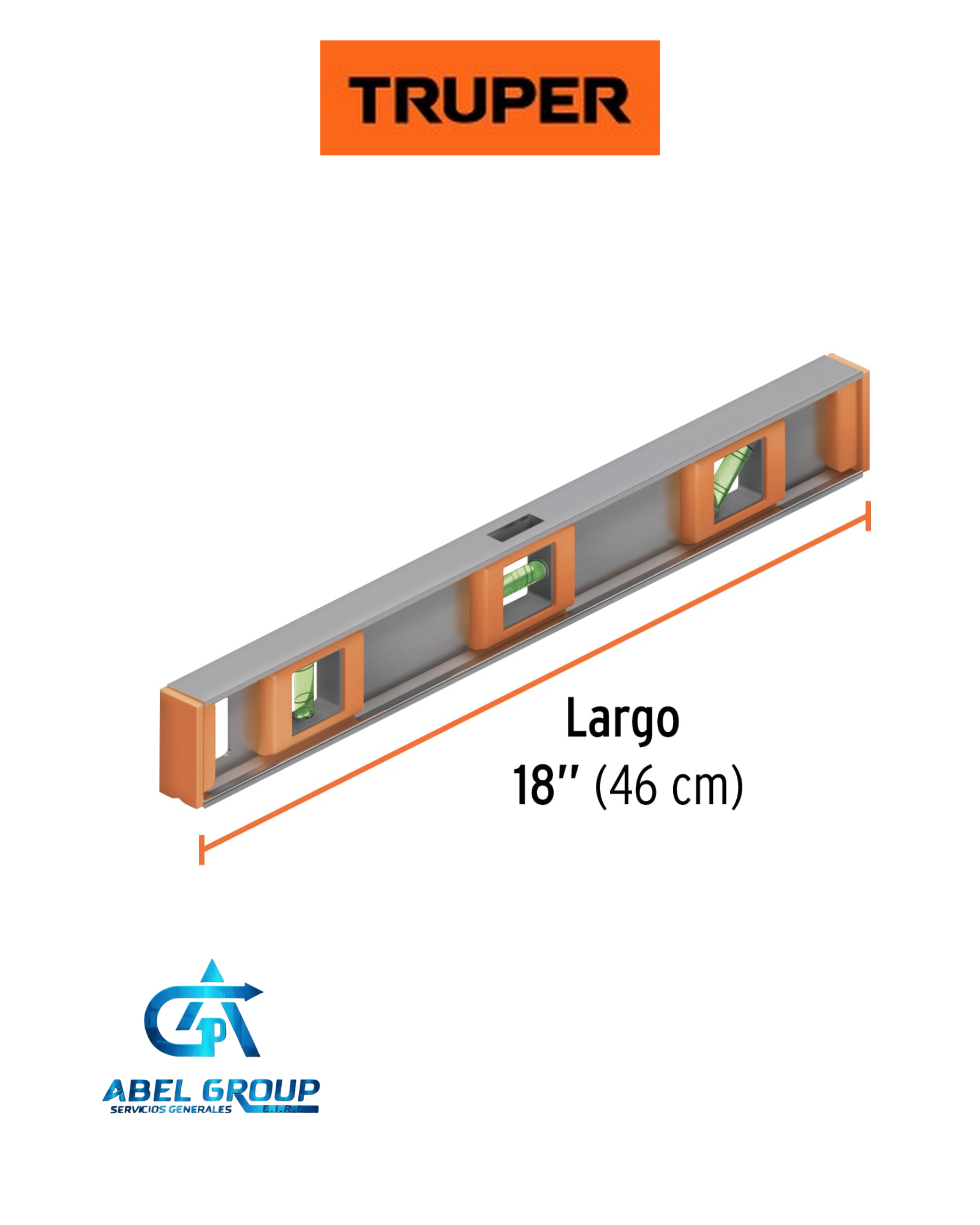 Nivel de Aluminio Profesional 18" - TRUPER