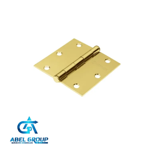 Bisagra 3" capuchina acero latonado