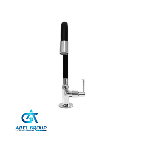Caño flexible negro para cocina
