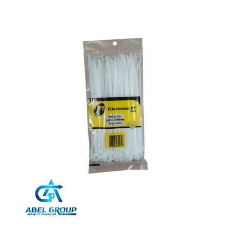 Precinto de seguridad 3.6 x 200mm blanco