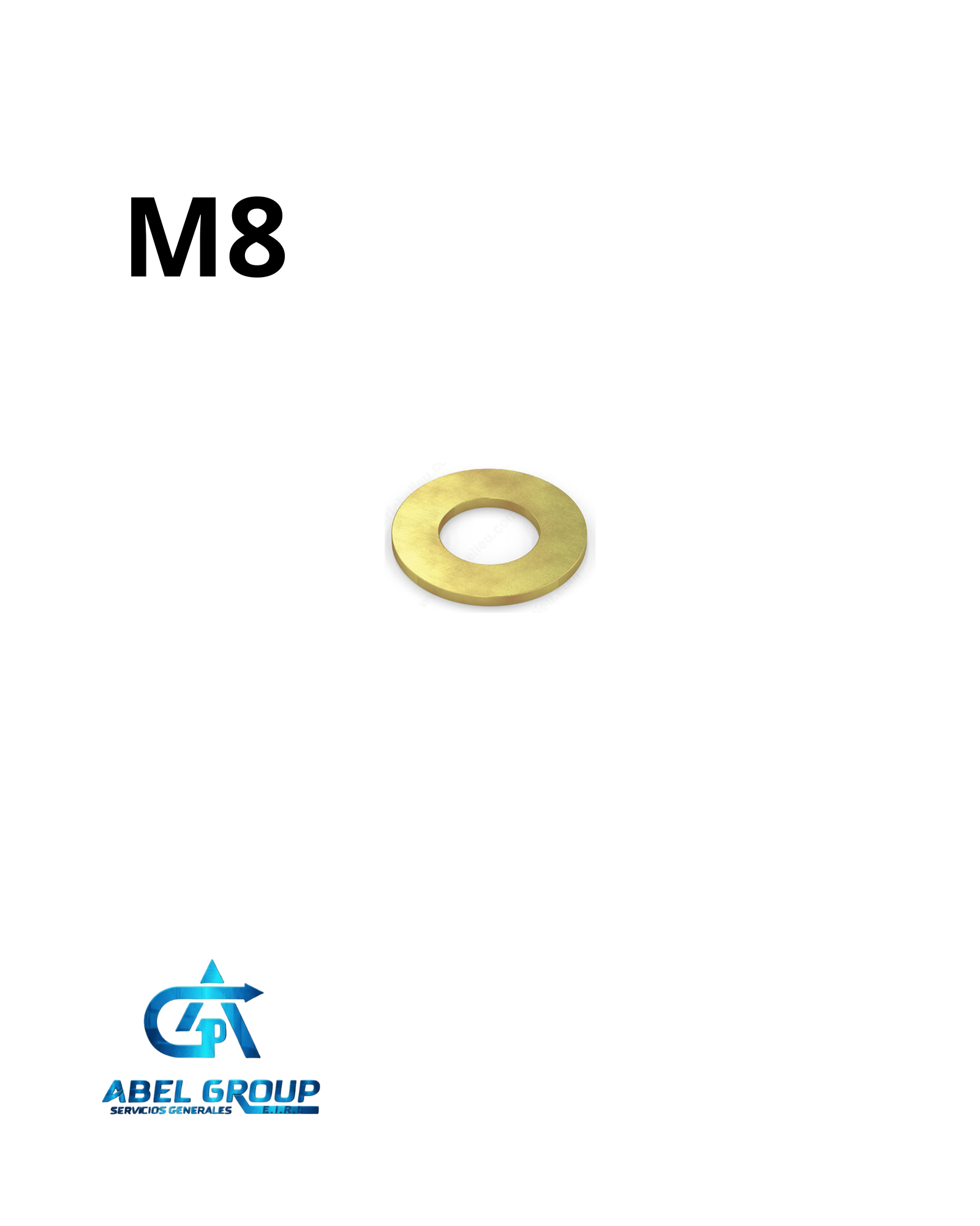 Arandela milimétrica M8