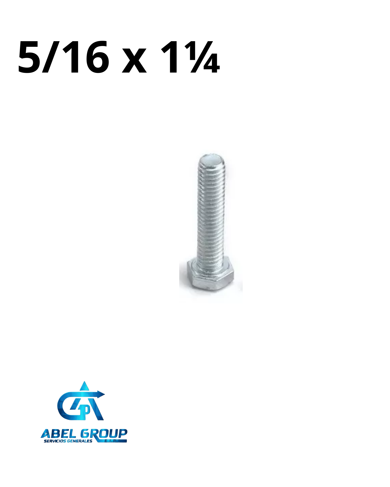 Perno 5/16" x 1 1/4"