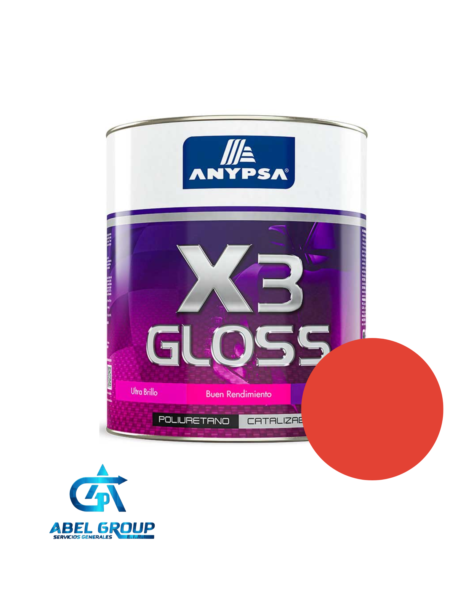 Pintura Gloss X3 - Rojo Bermellón