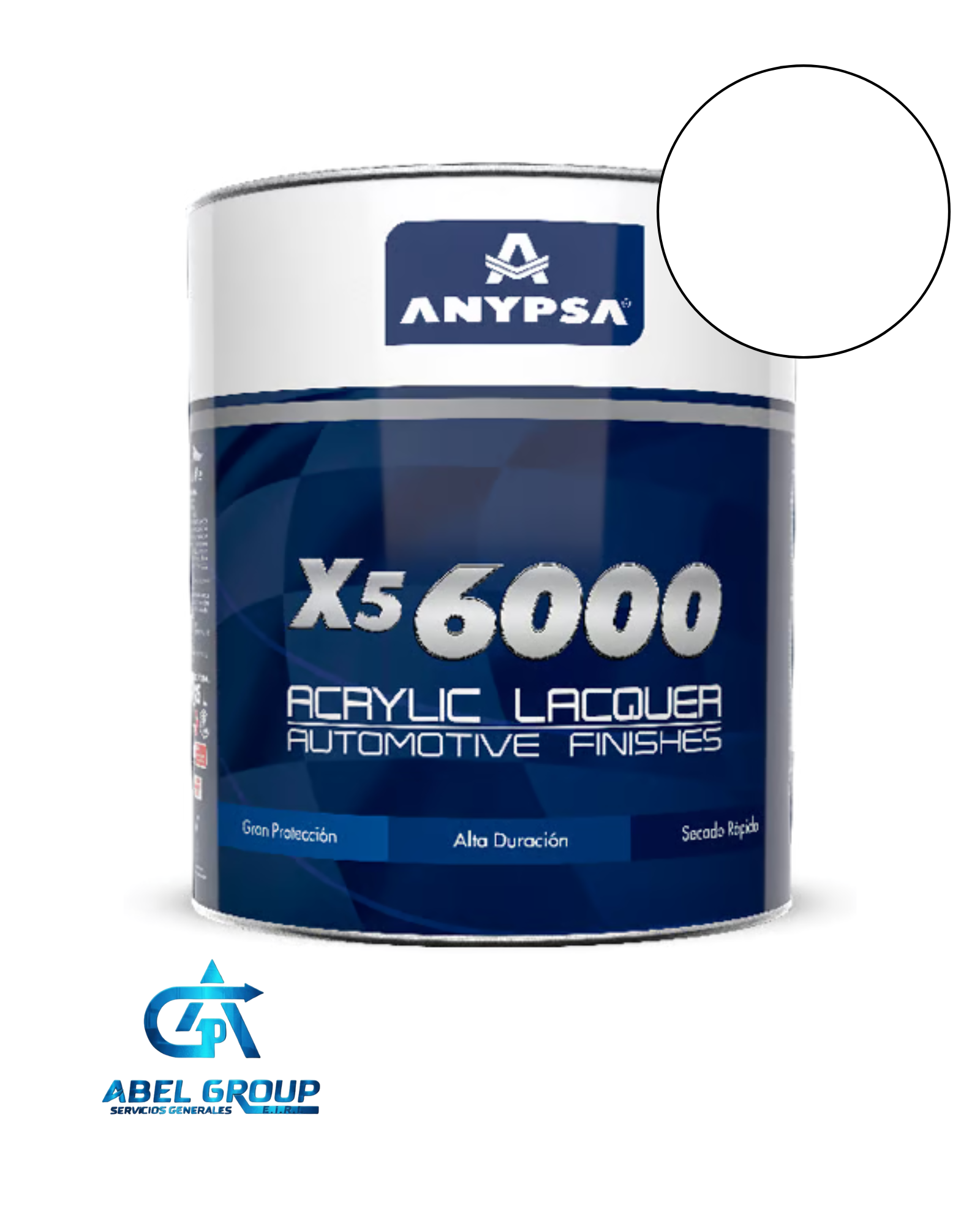PINTURA ACRILICA X5 6000 BLANCO - ANYPSA