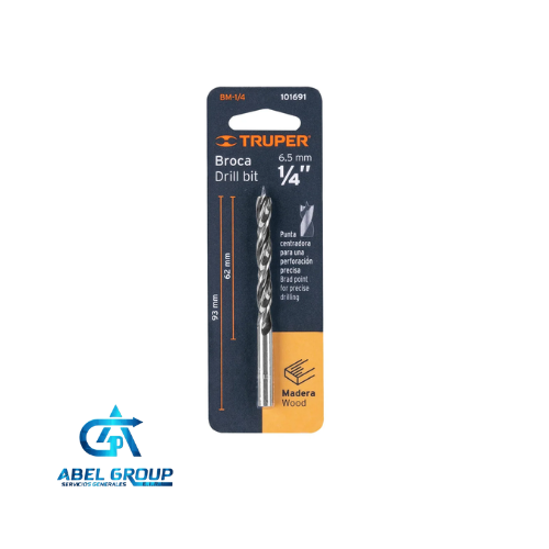 Broca 1/4" madera